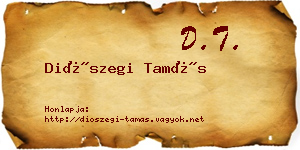 Diószegi Tamás névjegykártya
